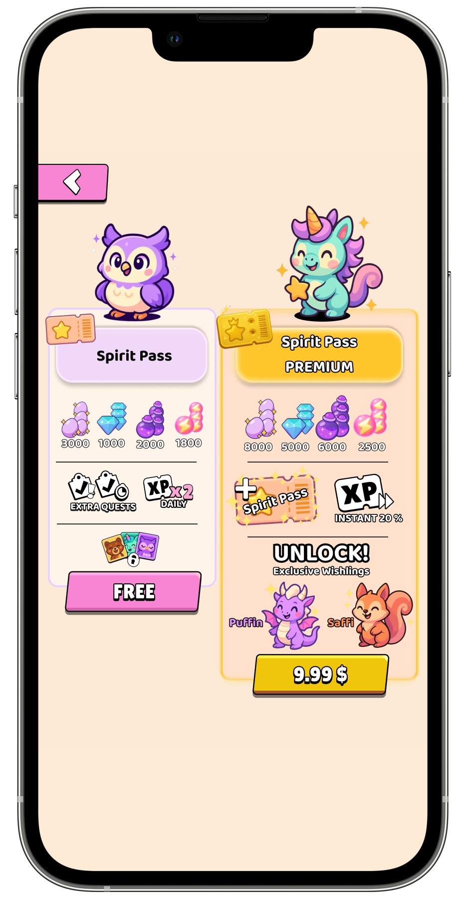 Wishlings season pass redesign right view